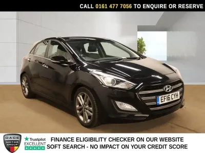 Begagnad Hyundai i30 Premium 136 HK (100 kW) 2016 Svart Halvkombi
