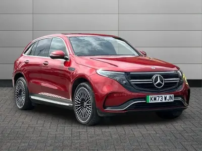 Used Mercedes EQC400 AMG Line Premium 300 kW (408 HP) 2023 Hyacinth red SUV