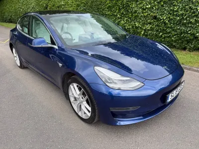 Used Tesla Model 3 Long Range AWD 366 kW (498 HP) 2019 Blue Sedan