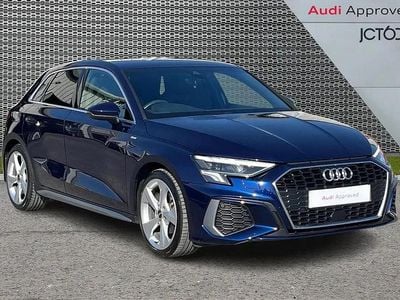 Used Audi A3 S-Line 147 HP (108 kW) 2023 Blue Sedan