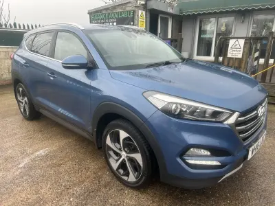 Used Hyundai Tucson Premium 136 HP (100 kW) 2016 Blue SUV