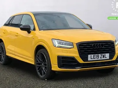 Used Audi Q2 Black Edition 150 HP (110 kW) 2019 Yellow SUV