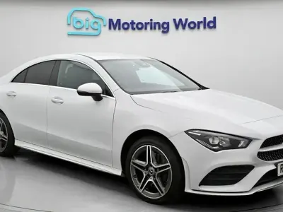 Used Mercedes CLA250e AMG line 218 HP (160 kW) 2022 White Coupe