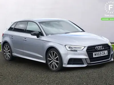 Used Audi A3 Black Edition 2019 Silver Sedan