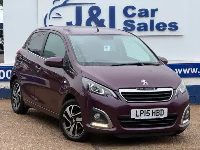 Used Peugeot 108 Allure 82 HP (60 kW) 2015 Mauve/purple Hatchback