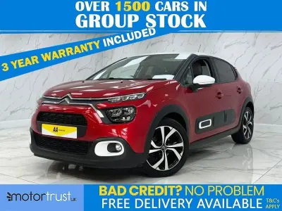 Begagnad Citroën C3 PureTech 83 HK (61 kW) 2021 Röd Halvkombi
