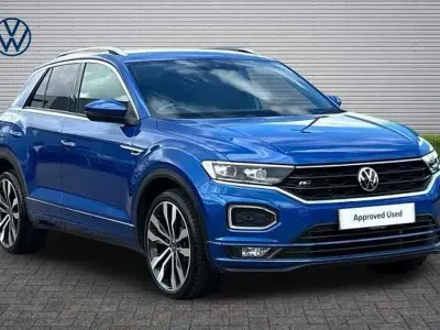 Used VW T-Roc R-line 150 HP (110 kW) 2021 Blue SUV