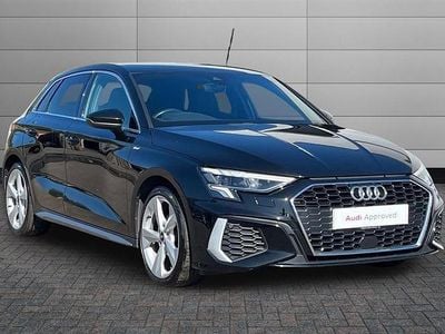 Used Audi A3 S-Line 150 HP (110 kW) 2023 Mythos black Sedan