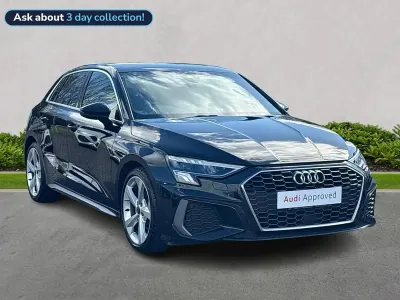 Used Audi A3 S-Line 147 HP (108 kW) 2023 Black Sedan