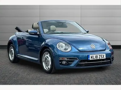 Used VW Beetle Design 105 HP (77 kW) 2018 Blue Hatchback