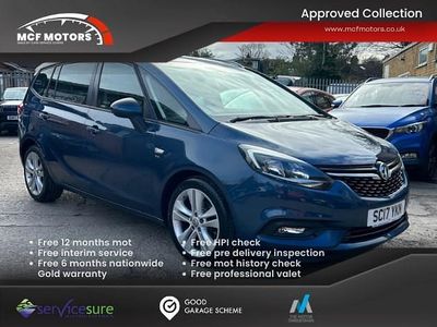 Used Vauxhall Zafira SRi 140 HP (102 kW) 2017 Blue MPV