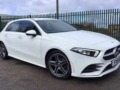 Used Mercedes A180 AMG Line Premium 136 HP (100 kW) 2019 White Hatchback