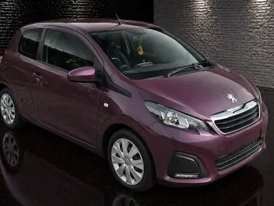 Begagnad Peugeot 108 Active 2016 Lila Halvkombi