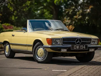 Used Mercedes SL350 1973 Yellow Cabriolet