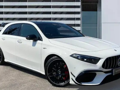 Used Mercedes A45 AMG AMG 421 HP (309 kW) 2023 White Hatchback
