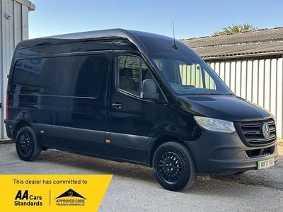 Begagnad Mercedes E-Sprinter Progressive 85 kW (116 HK) 2021 Svart Van