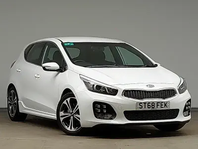 Begagnad Kia Ceed GT-Line 2018 Vit Halvkombi