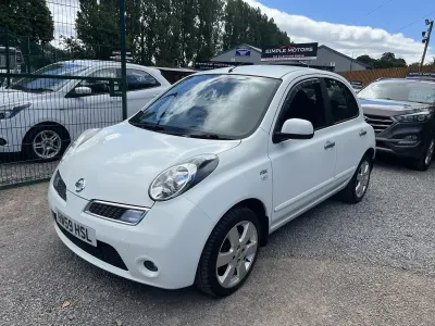 Used Nissan Micra N-TEC 79 HP (58 kW) 2009 White Hatchback