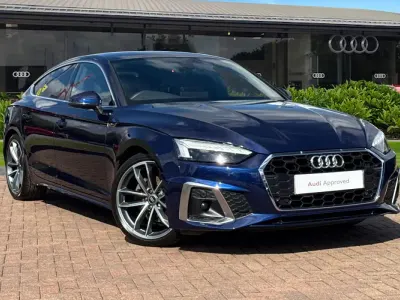 Used Audi A5 S-Line 163 HP (119 kW) 2023 Blue Coupe