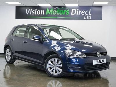 Used VW Golf VII SE 122 HP (89 kW) 2014 Blue Hatchback