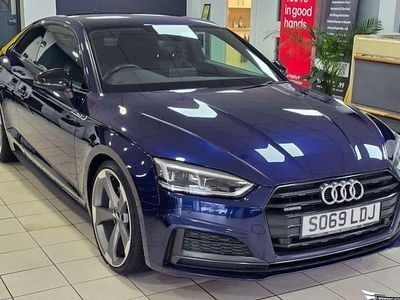 Used Audi A5 Black Edition 190 HP (139 kW) 2019 Blue Coupe