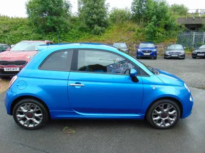 Used Fiat 500 S 69 HP (50 kW) 2015 Blue Hatchback
