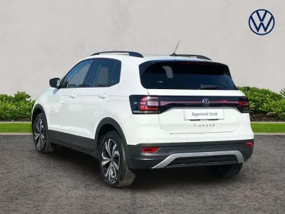 Used VW T-Cross Black Edition 95 HP (69 kW) 2023 White SUV