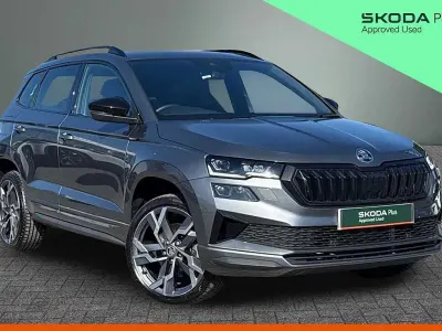Used Skoda Karoq SportLine 150 HP (110 kW) 2024 Graphite grey metallic SUV