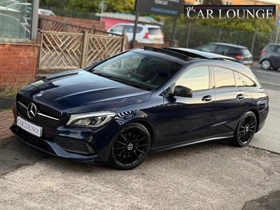 Used Mercedes CLA220 Shooting Brake AMG line 177 HP (130 kW) 2017 Blue Estate