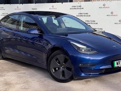 Used Tesla Model 3 Long Range AWD 366 kW (498 HP) 2021 Blue Sedan