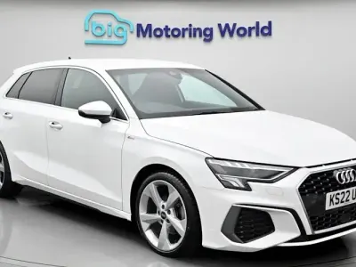 Used Audi A3 Sportback S-Line 110 HP (80 kW) 2022 White Hatchback