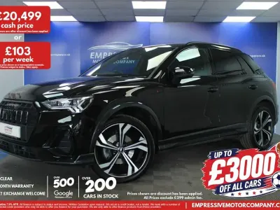 Used Audi Q3 S-Line 150 HP (110 kW) 2020 Black SUV