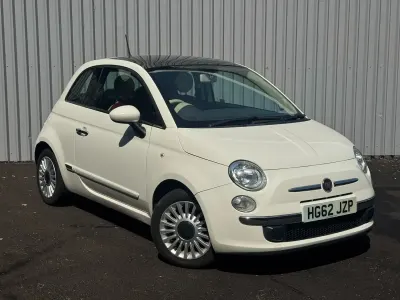 Used Fiat 500 Lounge 69 HP (50 kW) 2012 White Hatchback