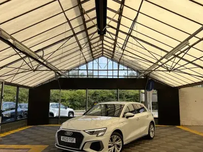 Used Audi A3 Sportback e-tron S-Line 2023 White Hatchback