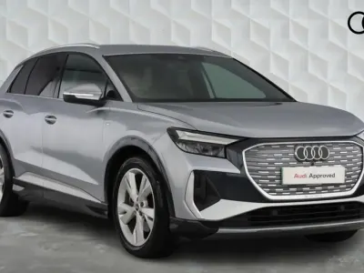 Used Audi Q4 e-tron S-Line 147 kW (200 HP) 2021 Floret silver SUV