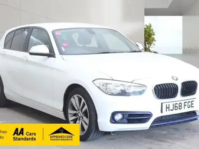 Used BMW 118 Sport Line 134 HP (98 kW) 2018 White Hatchback