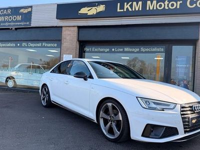 Used Audi A4 Black Edition 150 HP (110 kW) 2019 White Sedan