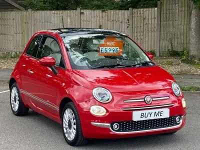 Used Fiat 500 Lounge 69 HP (50 kW) 2015 Red Hatchback