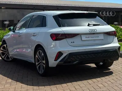 Used Audi A3 S-Line 150 HP (110 kW) 2025 White Hatchback