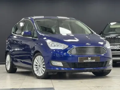Käytetty Ford C-MAX Titanium 120 HP (88 kW) 2017 Sininen Tila-auto