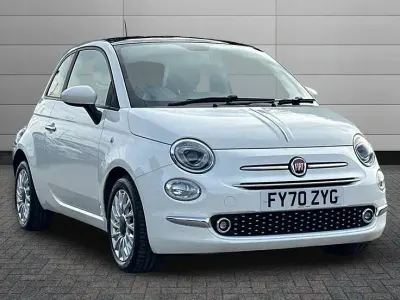 Used Fiat 500 Lounge 70 HP (51 kW) 2020 Bossa nova white Hatchback