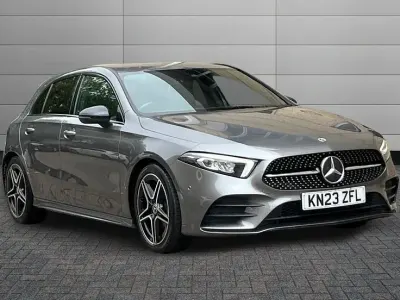 Used Mercedes A200 AMG Line Premium 163 HP (119 kW) 2023 Mountain grey Hatchback