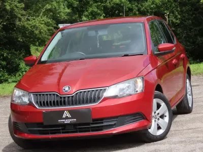 Used Skoda Fabia SE 60 HP (44 kW) 2015 Red Hatchback