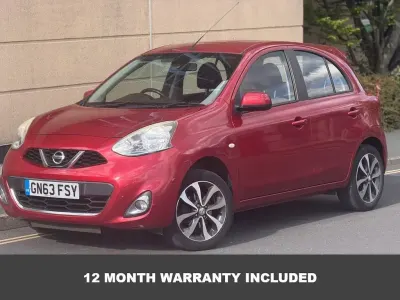 Used Nissan Micra Tekna 80 HP (58 kW) 2013 Red Hatchback