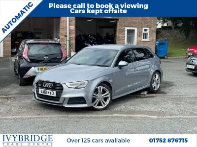 Used Audi A3 Sportback S-Line 150 HP (110 kW) 2018 Silver Hatchback