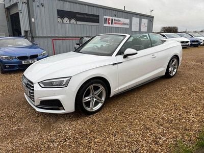 White Used 2018 Audi A5 Cabriolet S-Line Cabriolet | £13,349 (Fair price)