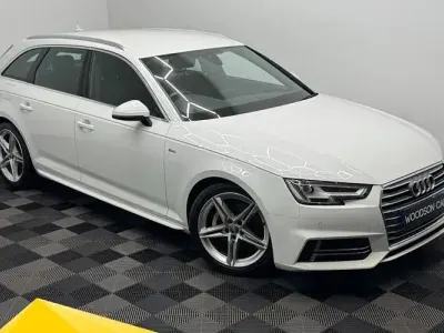Used Audi A4 S-Line 190 HP (139 kW) 2018 White Estate