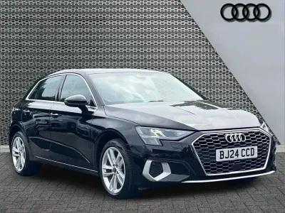 Used Audi A3 Sport 150 HP (110 kW) 2024 Black Hatchback