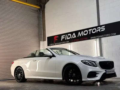 Used Mercedes E220 AMG line 194 HP (142 kW) 2019 White Cabriolet