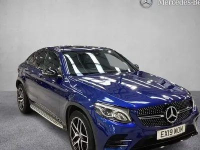 Used Mercedes GLC220 AMG line 170 HP (125 kW) 2019 Blue SUV